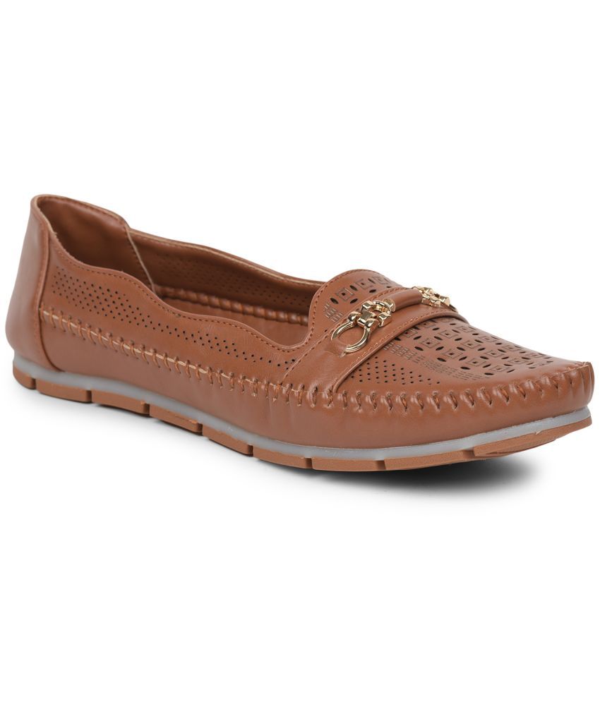     			Liberty Tan Ballerinas