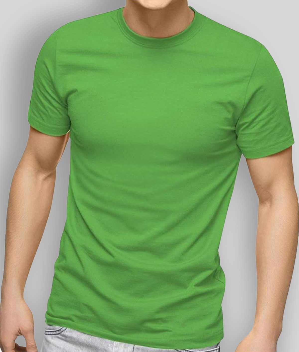     			SKYRISE - Green Cotton Slim Fit Men's T-Shirt ( Pack of 1 )