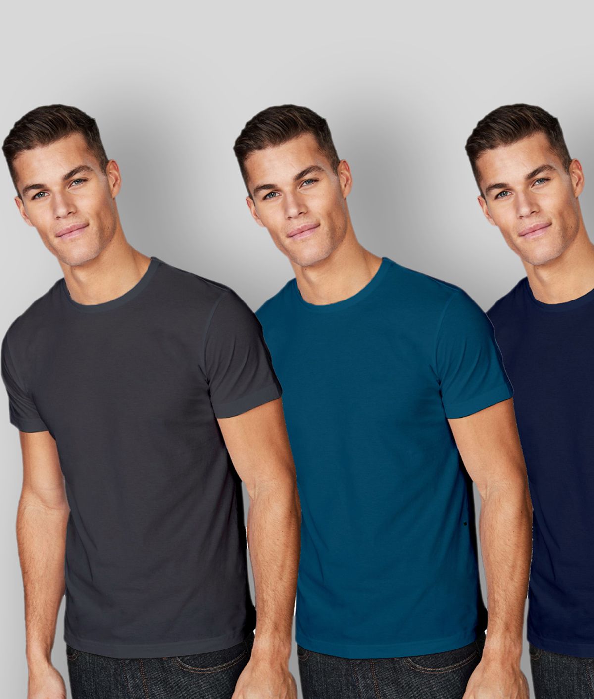     			ESPARTO - Multicolor Cotton Regular Fit Men's T-Shirt ( Pack of 3 )