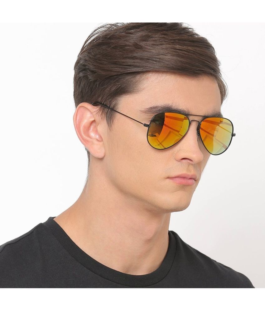     			RESIST EYEWEAR - Orange Pilot Sunglasses Pack of 1