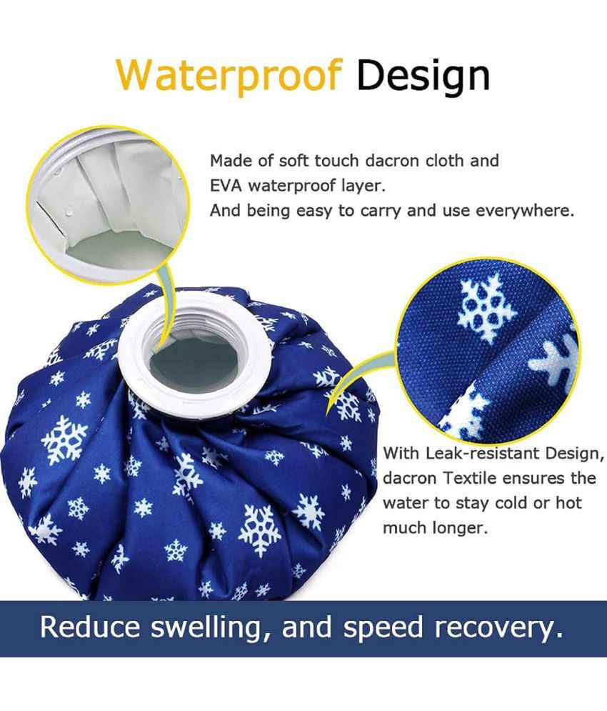     			Dustnshine Reusable Ice Bag & Hot Water Bag for Injuries, Hot & Cold Therapy and Pain Relief 9 Inch -Multi colour (Pack Of 1)