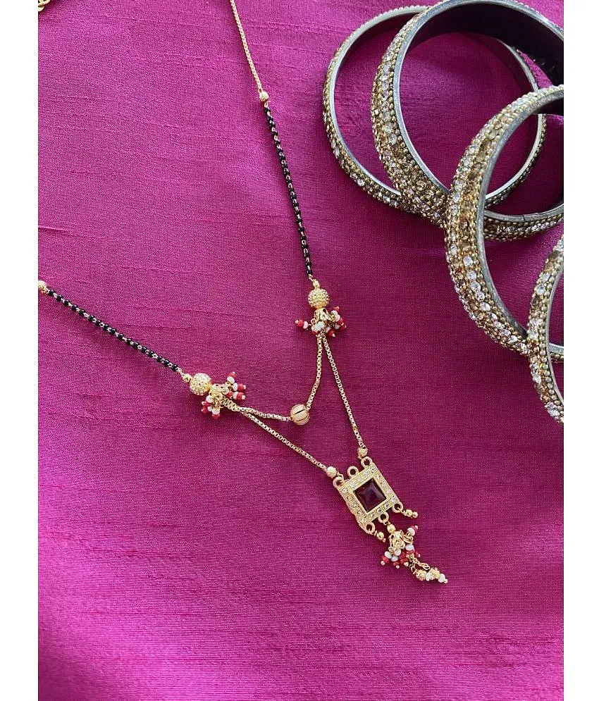 Double line mangalsutra chain on sale
