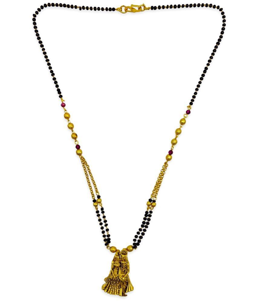 Short Mangalsutra Designs Gold Plated 