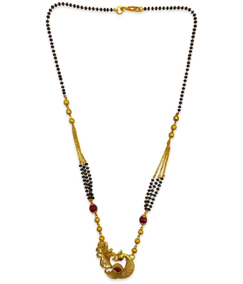 Short Mangalsutra Designs Gold Plated 