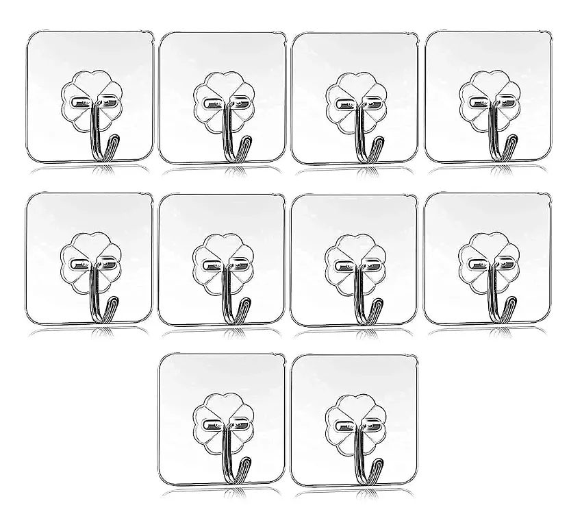 Strong Traceless Transparent Hook Sucker Wall Hooks Hanger Kitchen