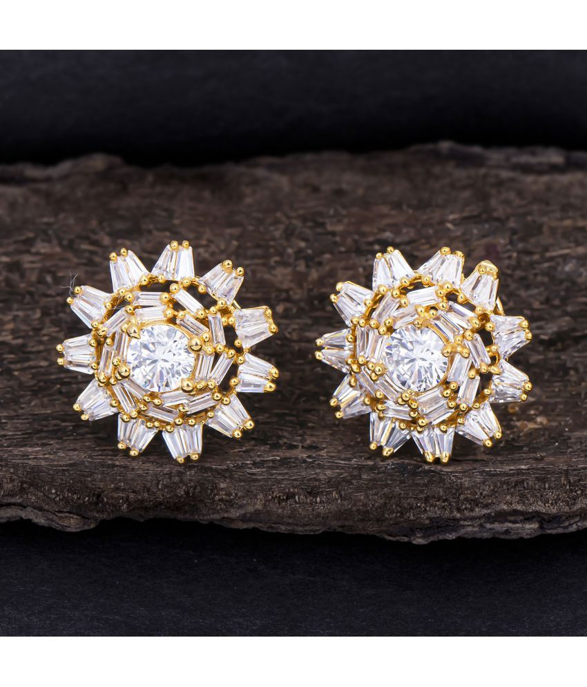     			Sukkhi Ritzy Gold Plated Cz Stud Earring For Women