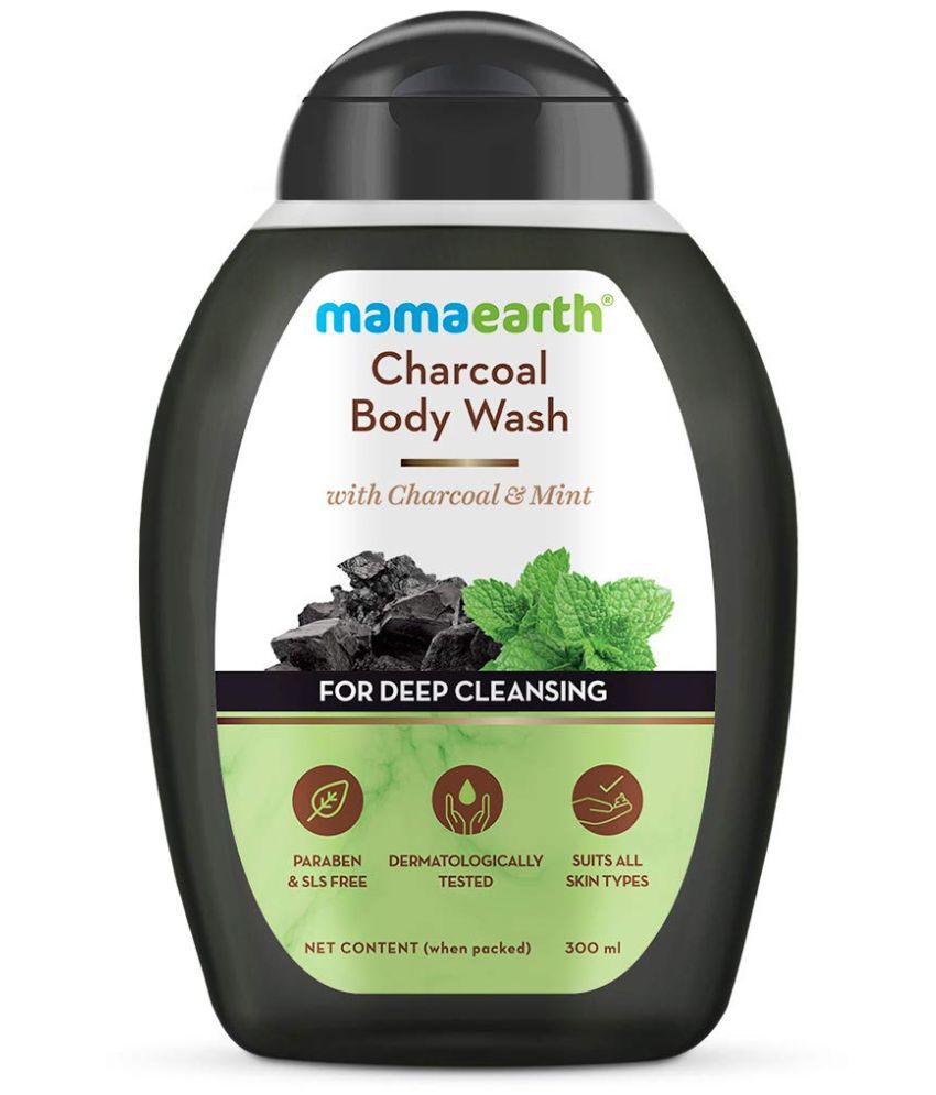     			Mamaearth Charcoal Body Wash With Charcoal & Mint for Deep Cleansing - 300 ml