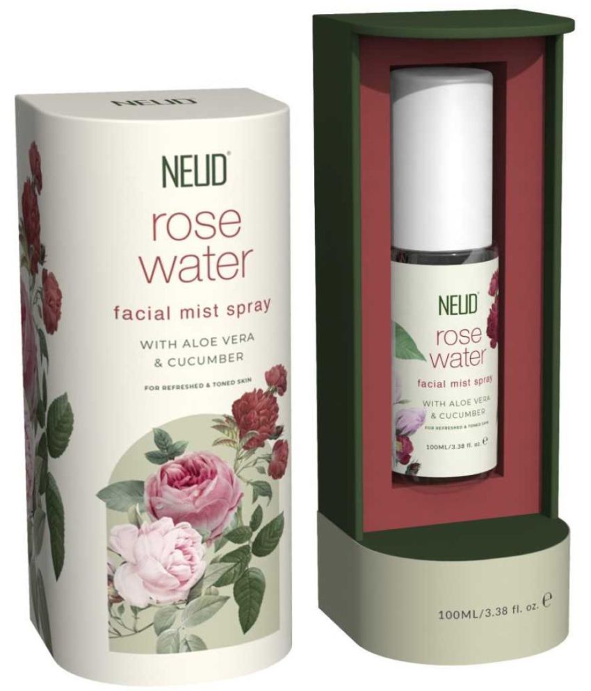     			NEUD Rose Water Facial Mist Spray For Refreshed and Toned Skin - 1 Pack (100 ml)