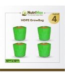 Nutrimax HDPE 200 GSM 12 inch x 12 inch Pack of 4 Outdoor Plant Bag