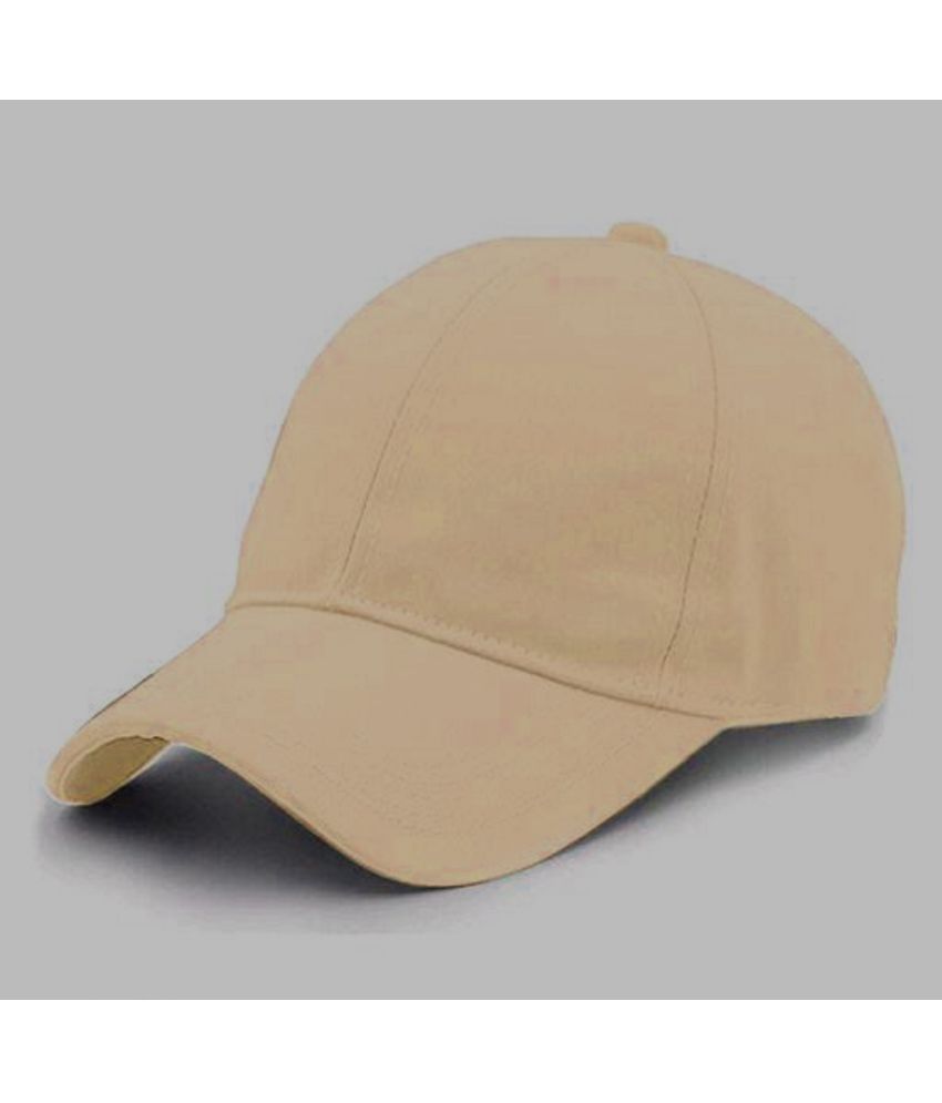     			Whyme Fashion Beige Embroidered Cotton Caps