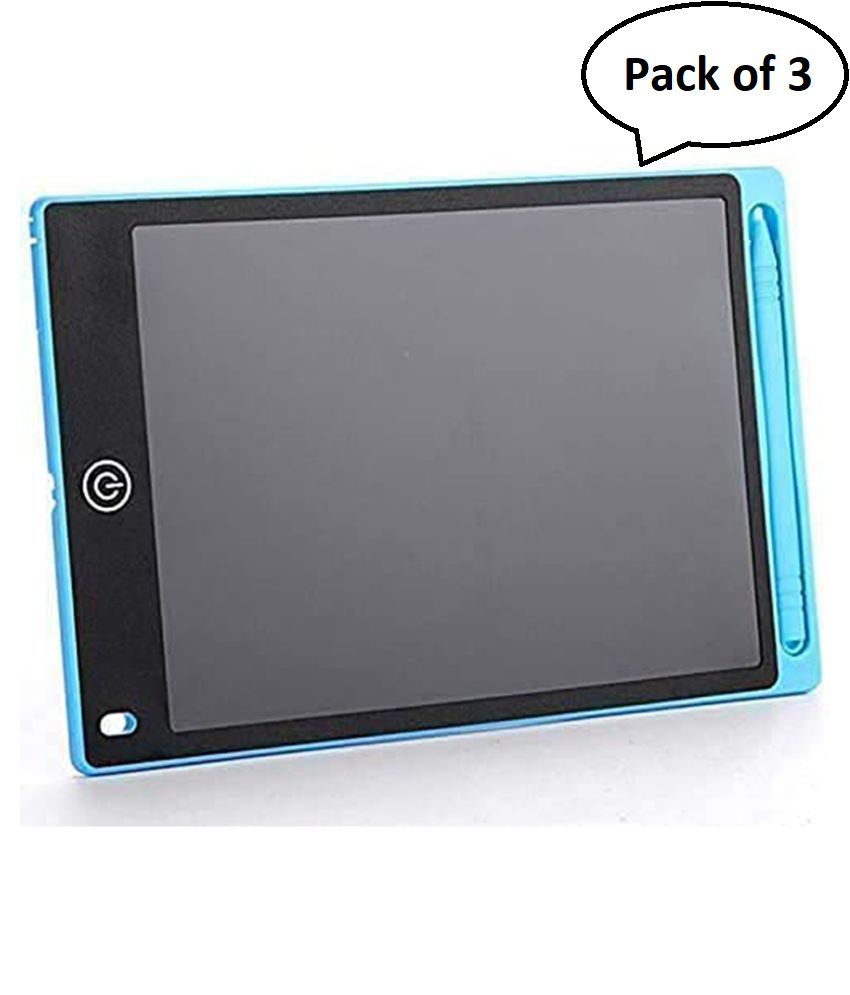     			(Pack of 3)LCD Writing Tablet Pad, Electronic Handwriting Drawing writer Board with Erase Button | Suitable for Kids and Adults
