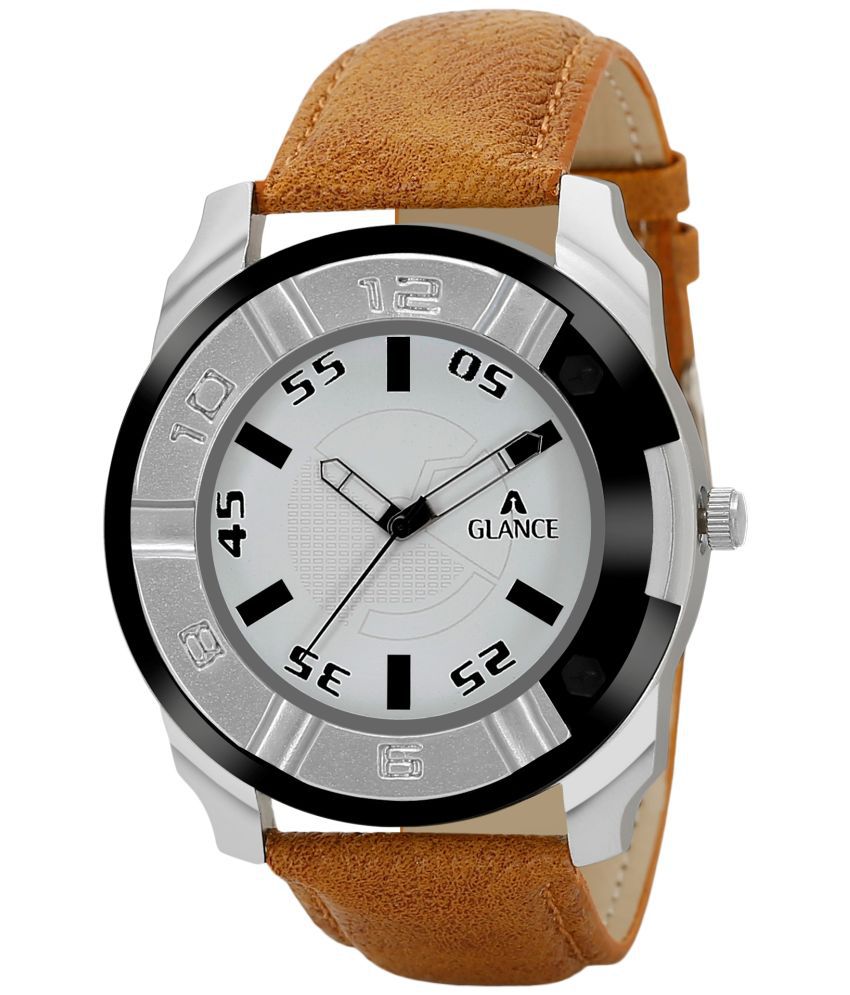     			Aglance AGLANCE 3150SL01 Leather Analog Men's Watch