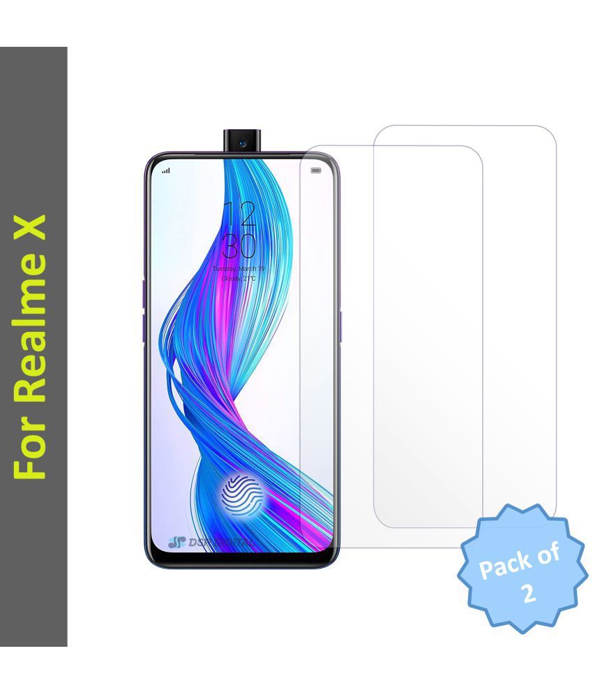 DSR Digital Tempered Glass For Realme X 0.3 Glass - Pack of 2