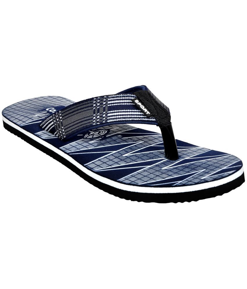     			Cozy Wear Blue Thong Flip Flop