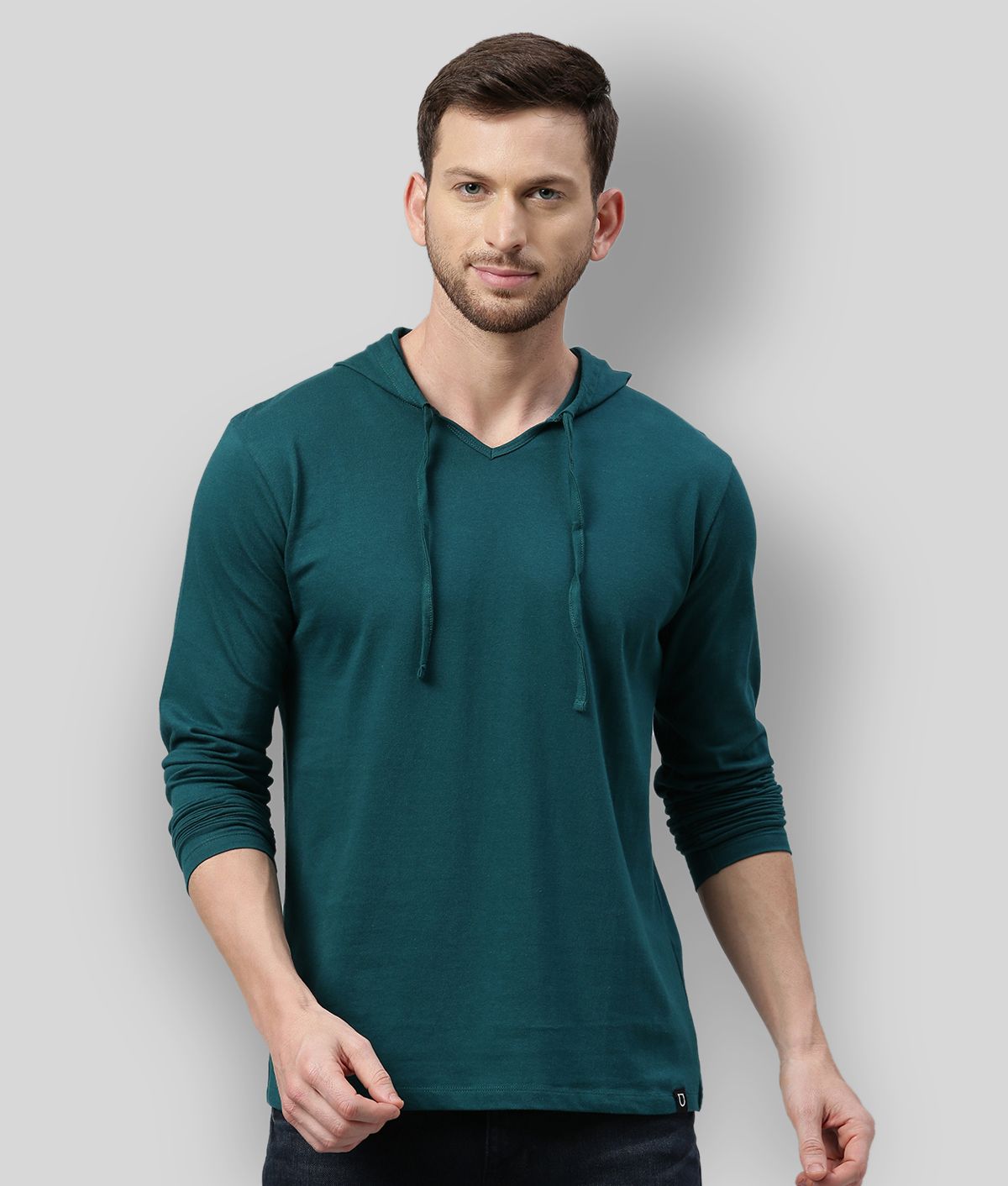     			Urbano Fashion - Green Cotton Slim Fit Men's T-Shirt ( Pack of 1 )