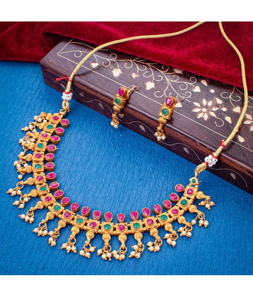     			Sukkhi Alloy Multi Color Traditional Necklaces Set Collar