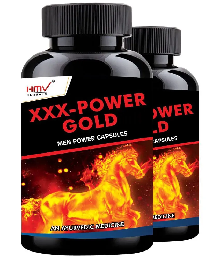 HMV Herbals XXX Power Gold Capsules for Men Herbal Capsule 30 no.s Pack Of  2: Buy HMV Herbals XXX Power Gold Capsules for Men Herbal Capsule 30 no.s  Pack Of 2 at