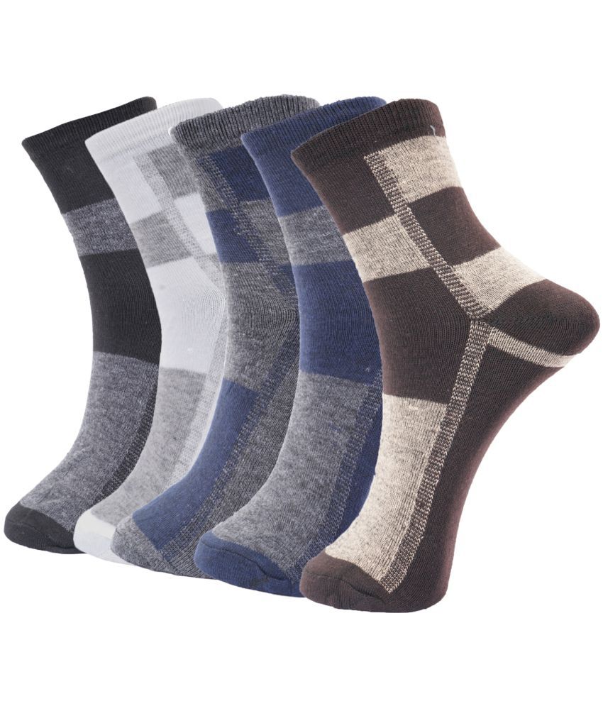     			PENYAN Cotton Casual Ankle Length Socks Pack of 5