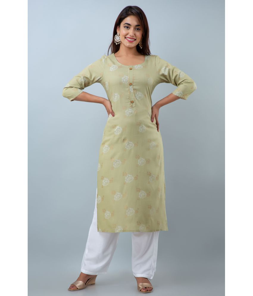     			Doriya - Green Straight Rayon Women's Stitched Salwar Suit ( Pack of 1 )