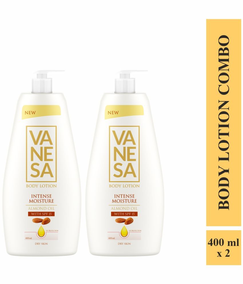     			Vanesa Intense Moisture With Almond Oil Body Lotion with SPF - 200ML Each (Pack of 2)