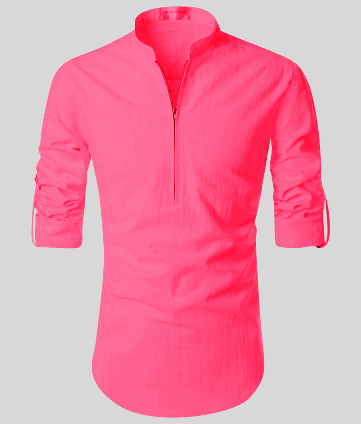     			Vida Loca - Pink Linen Regular Fit Men's Casual Shirt (Pack of 1)