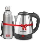 Milton Combo Set Go Electro 2 litres Electric Kettle and Duo DLX 1.5 litres- Silver Thermosteel Hot or Cold Stainless Steel Water Bottle