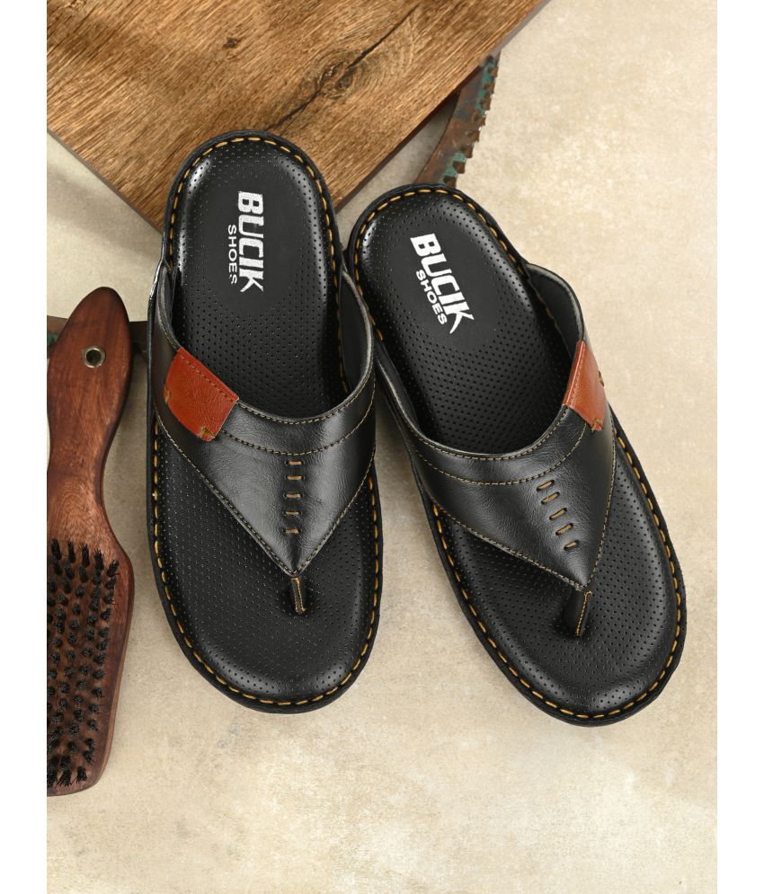     			Bucik Black Daily Slippers