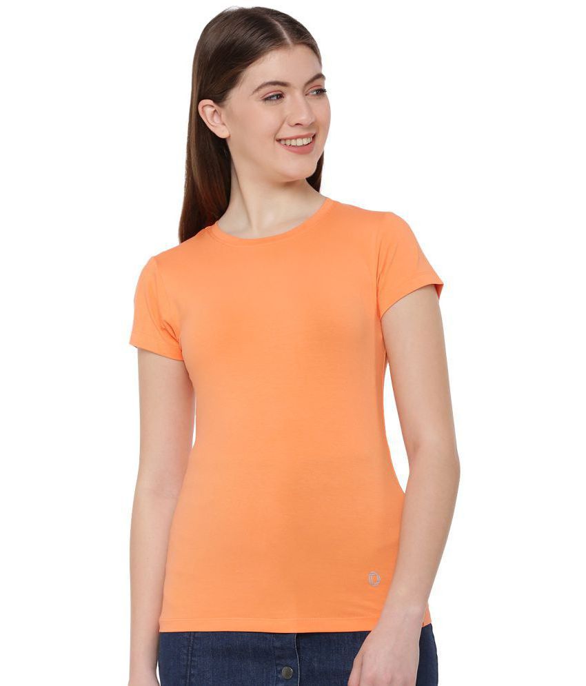 Dollar Missy Cotton Peach T-Shirts - Single