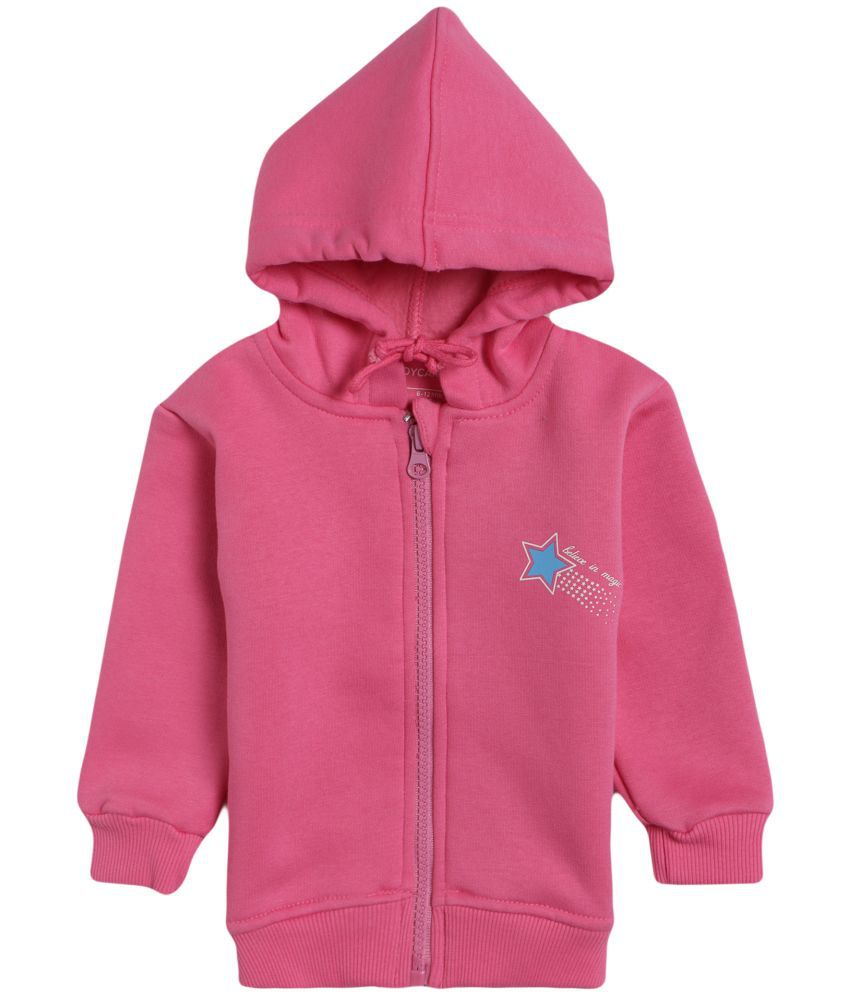     			GIRLS JACKETS FRONT OPEN FULL SLEEVES SOLID AURORA PINK