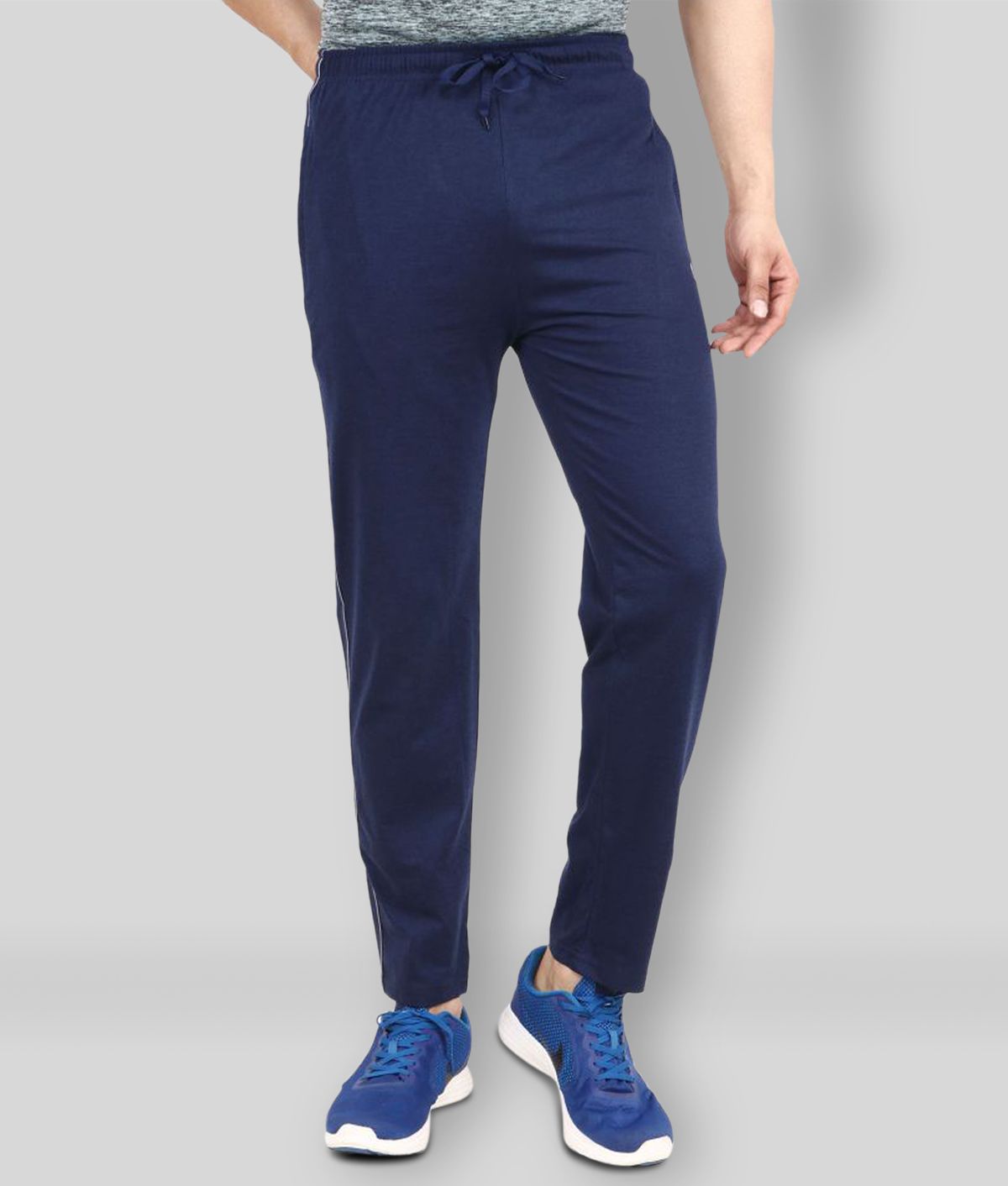 NEUVIN - Navy Cotton Men's Trackpants ( Pack of 1 )