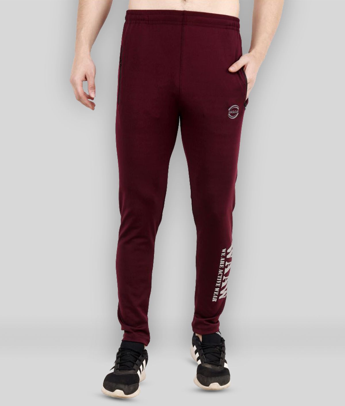 WAAW - Maroon Polyester Men's Trackpants ( Pack of 1 )