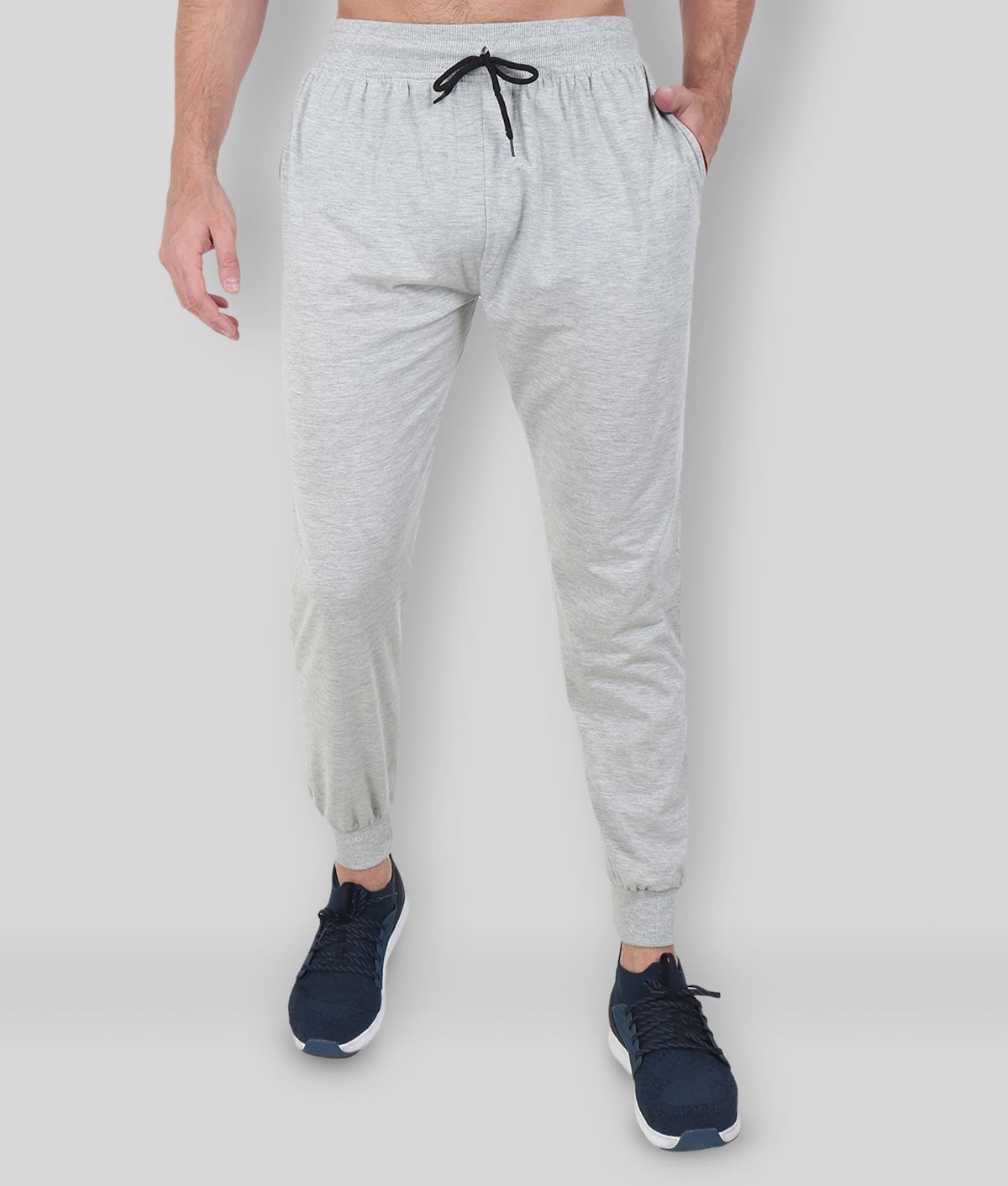     			Zeffit - Light Grey Cotton Blend Men's Trackpants ( Pack of 1 )