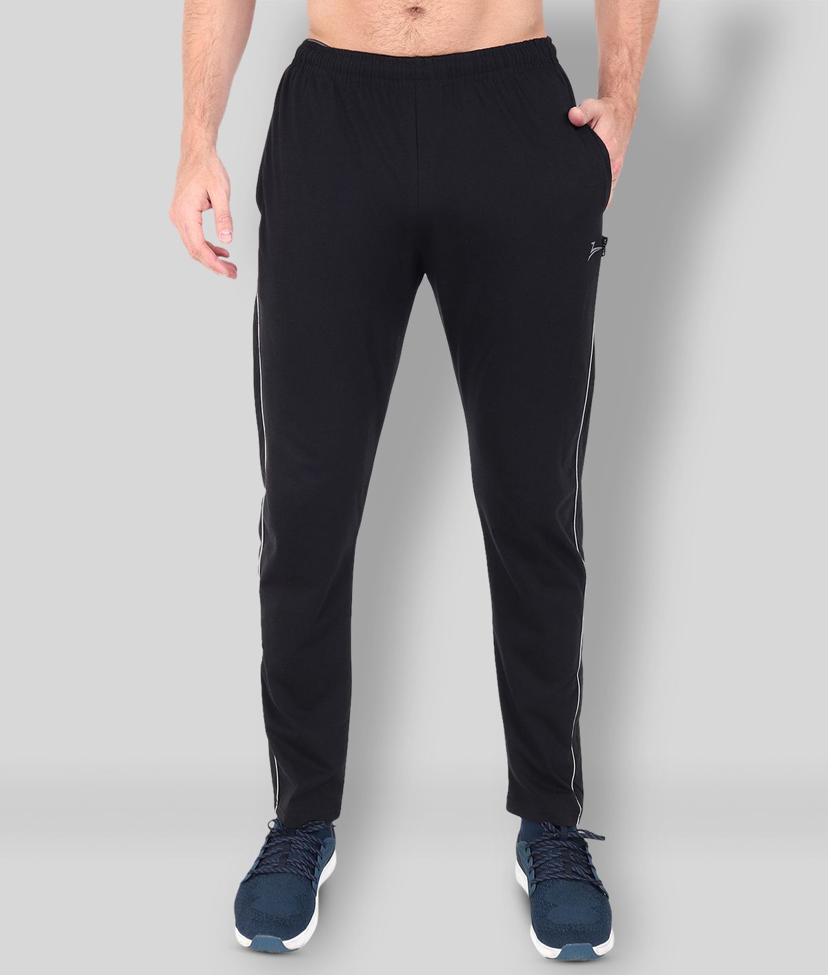     			Zeffit - Black Cotton Blend Men's Trackpants ( Pack of 2 )