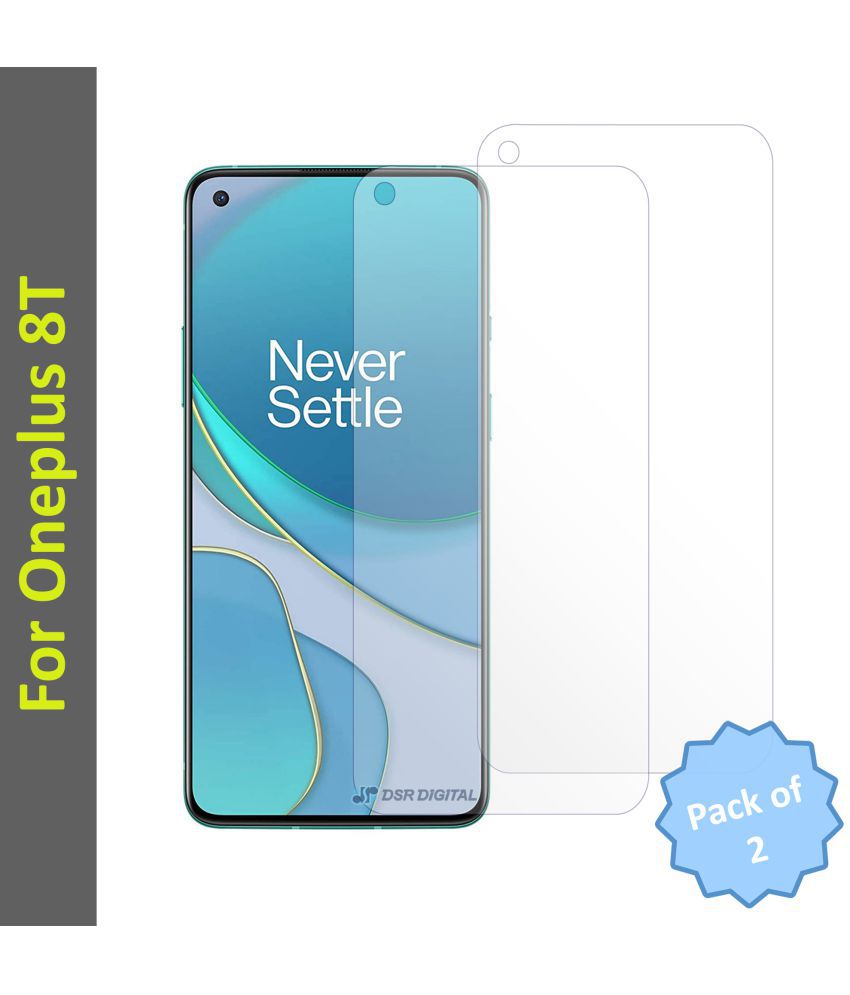 DSR Digital Tempered Glass For OnePlus 8T 0.3 Glass - Pack of 2