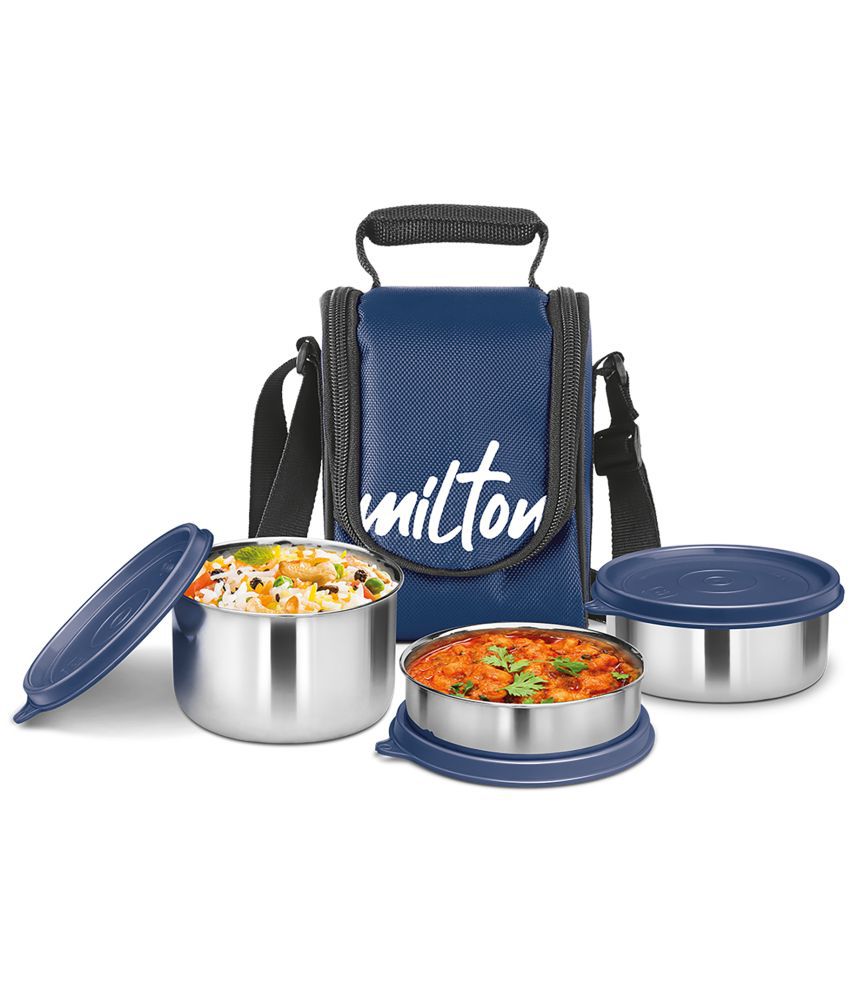     			Milton Tasty 3 Stainless Steel Lunch Box, Blue