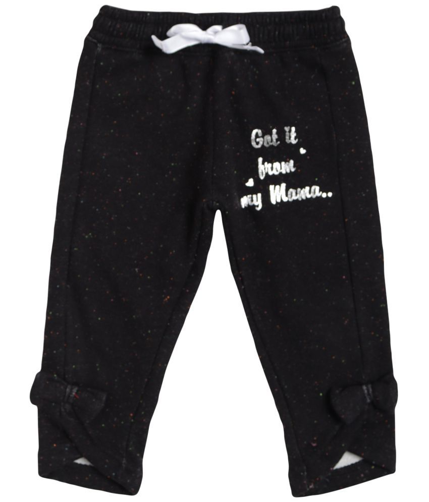     			GIRLS TRACK PANT SOLID BLACK