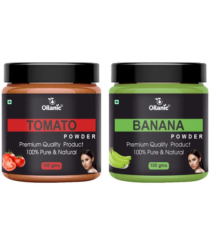     			Oilanic 100% Pure Tomato Powder & Banana Powder For Skincare Hair Mask 200 g Pack of 2