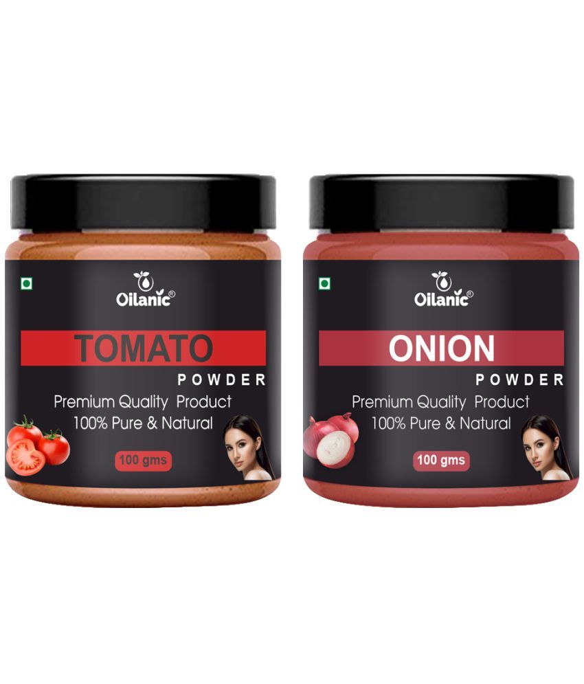     			Oilanic 100% Pure Tomato Powder & Onion Powder For Skin Hair Mask 200 g Pack of 2