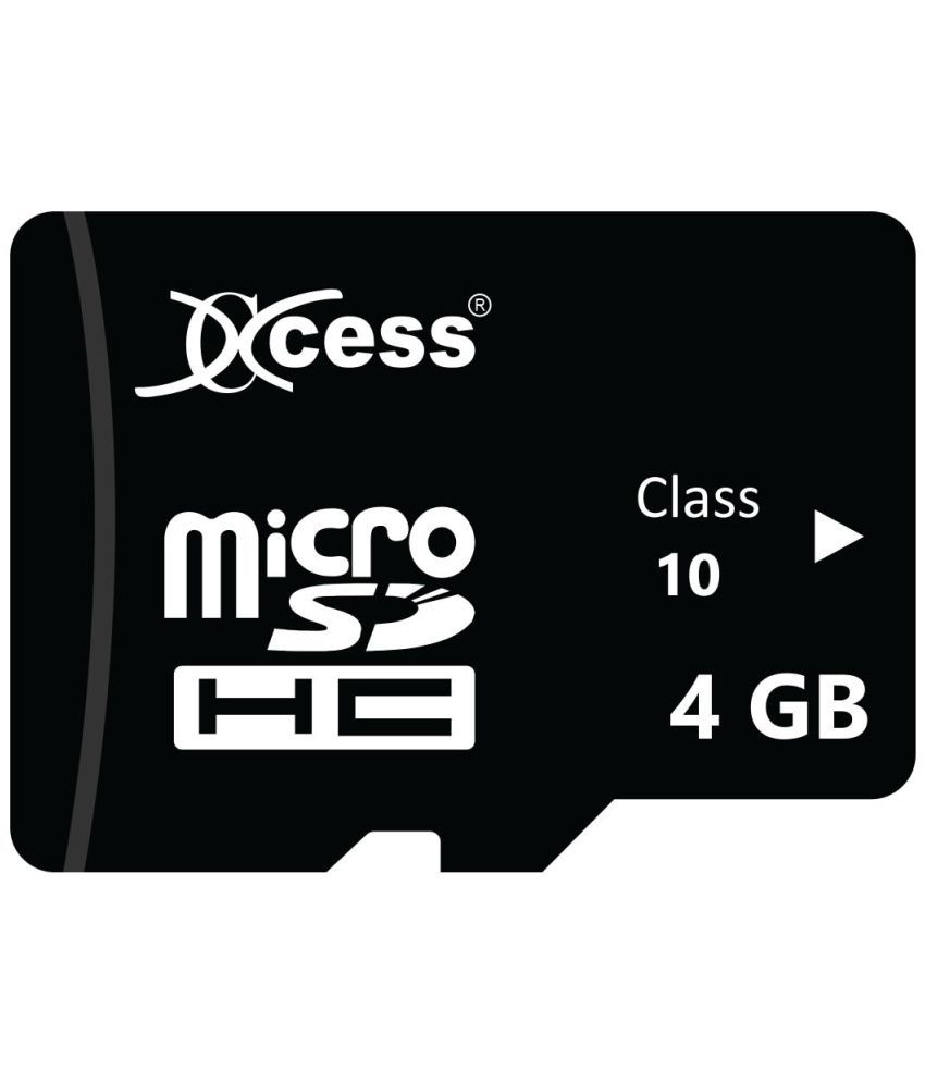 Xccess Premium 4GB Memory Card,4GB micro SD Card,Class 10,Fast Speed for Smartphones, Tablets and Other Micro Slot with Data Transfer