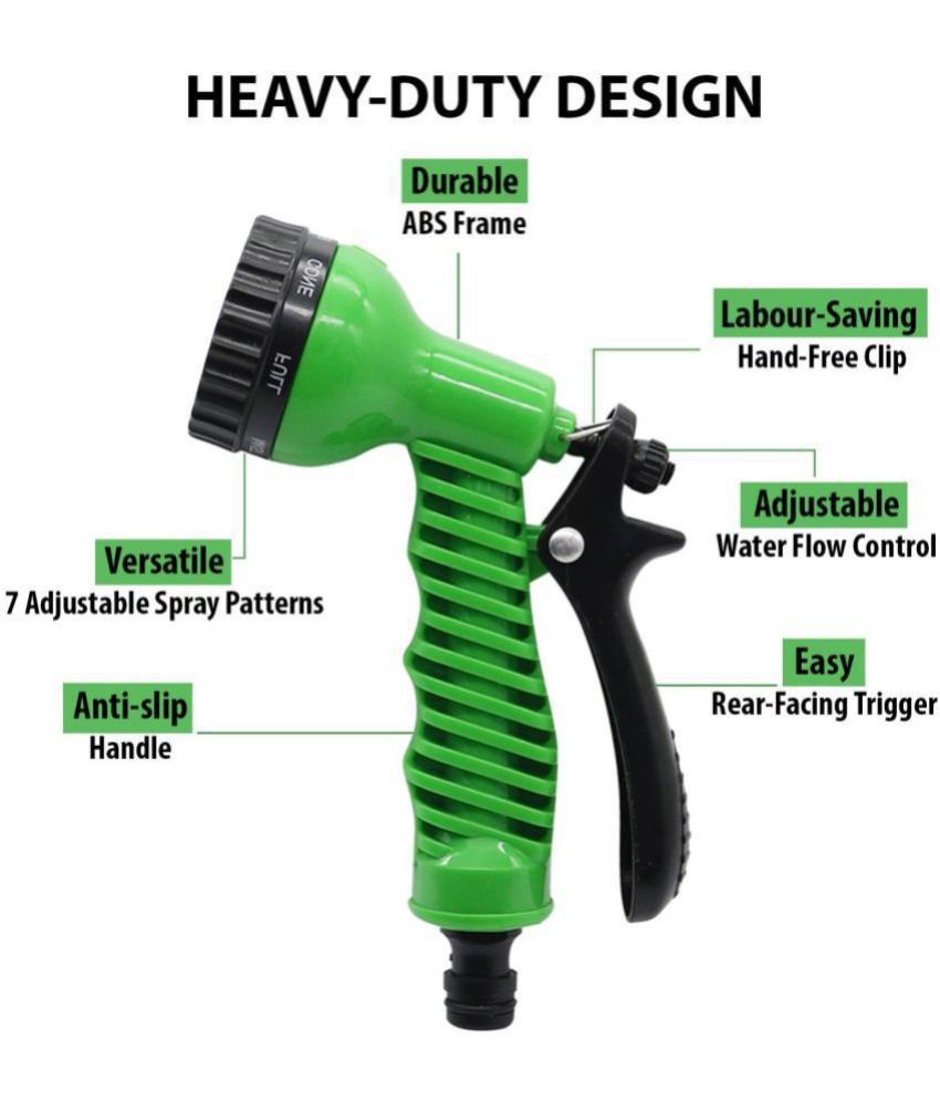     			INGENS 7 Function High Pressure Car/Bike/Gardening Cleaning Water Spray Nozzle for Office & Home