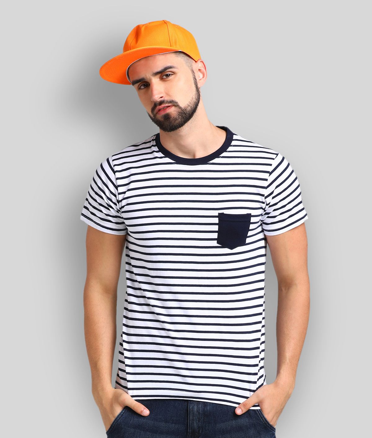 Buy LEWEL - Blue Cotton Regular Fit Men 