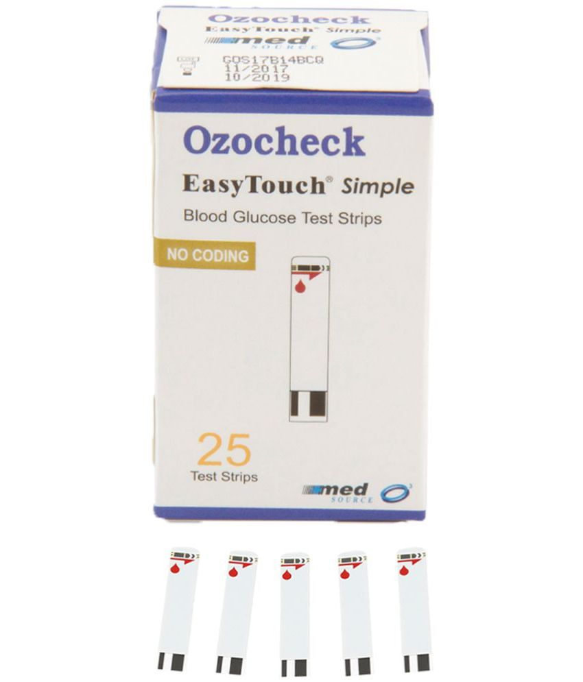     			Ozocheck OZE25 Blood Glucose Test Strips Accurate & Fast Results 25 Glucometer Strips
