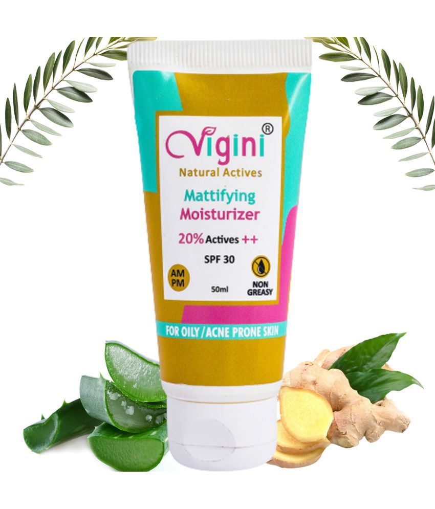     			Vigini Anti Acne Pimples Scars  Removal Day Mattifying Moisturizer Cream Oil Free  Removes Spots SPF 30 20 Gms