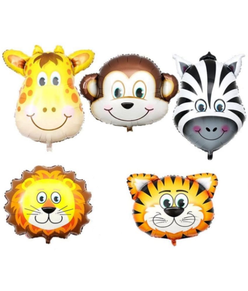 Blooms Jungle Theme Animal Foil Balloons (Pack of 5 ) - Buy Blooms Jungle  Theme Animal Foil Balloons (Pack of 5 ) Online at Low Price - Snapdeal