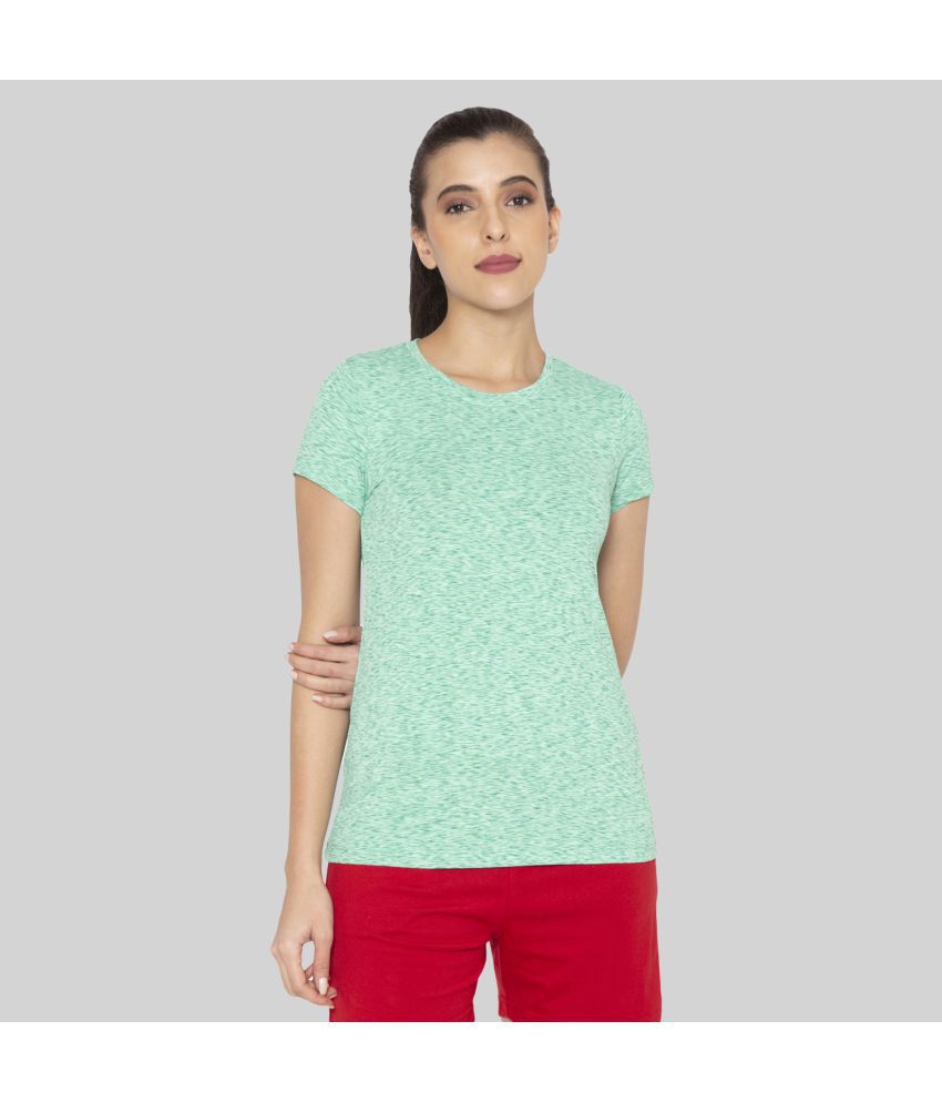     			Bodyactive - Green Polyester Regular Women's T-Shirt ( Pack of 1 )
