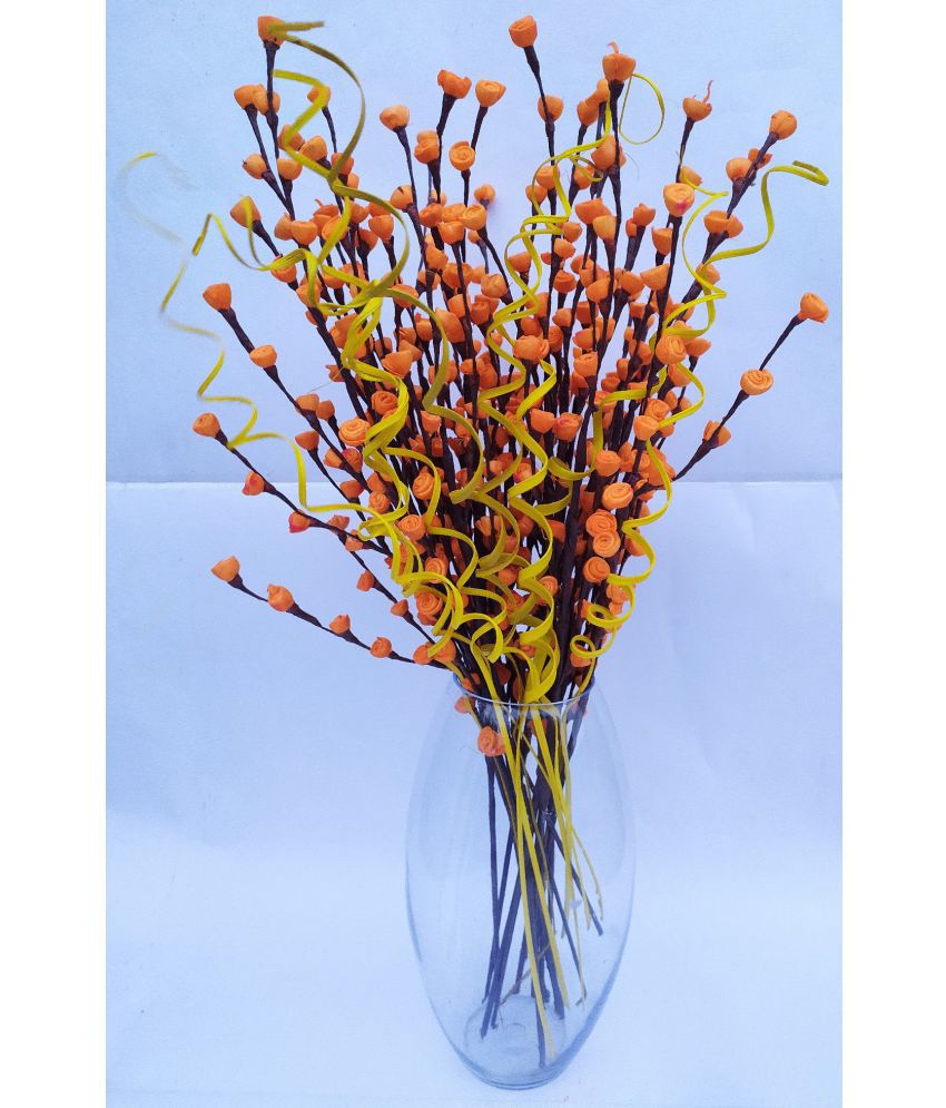     			Fab n Style - Orange Rose Artificial Flowers Bunch ( Pack of 1 )