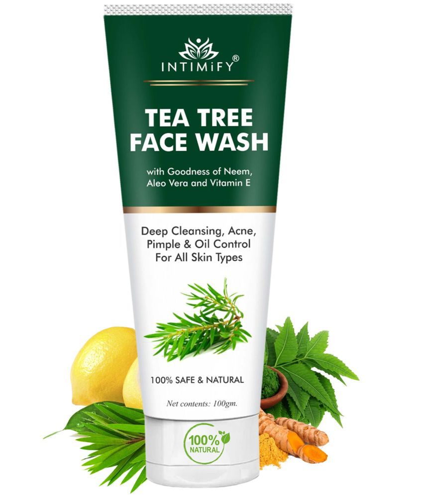     			Intimify Tea Tree Face Wash, anti aging wrinkles face wash, anti aging face wash, 100 gm