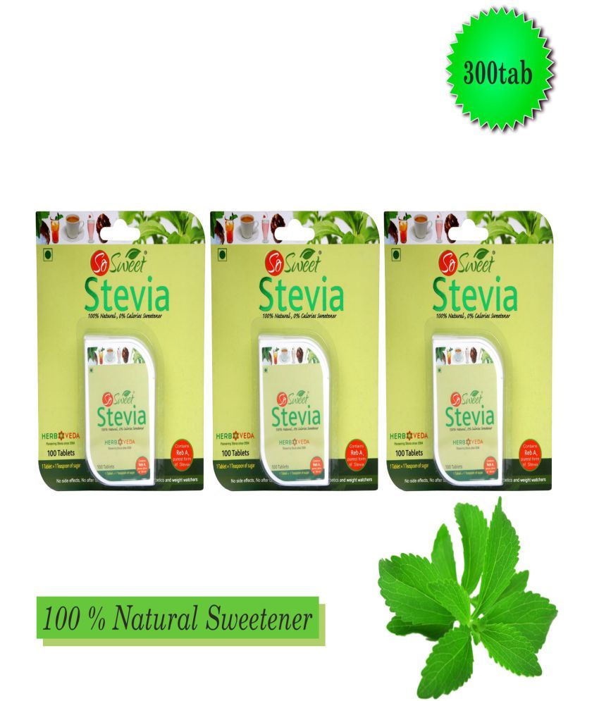     			Sosweet Natural Sweetener Sugar Substitute Tablets 300 g Pack of 3