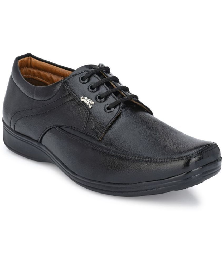    			Leeport - Black Men's Oxford Formal Shoes