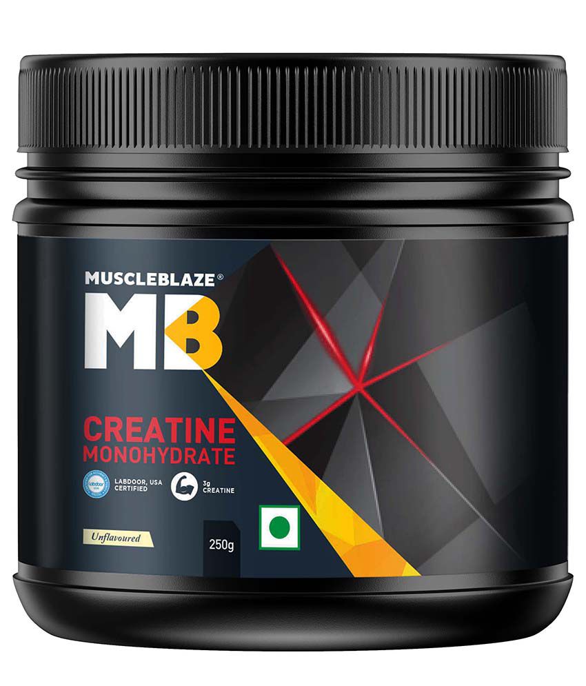     			MuscleBlaze Creatine Monohydrate | India's Only Labdoor USA Certified Creatine (Unflavoured, 250 g / 0.55 lb, 83 Servings)